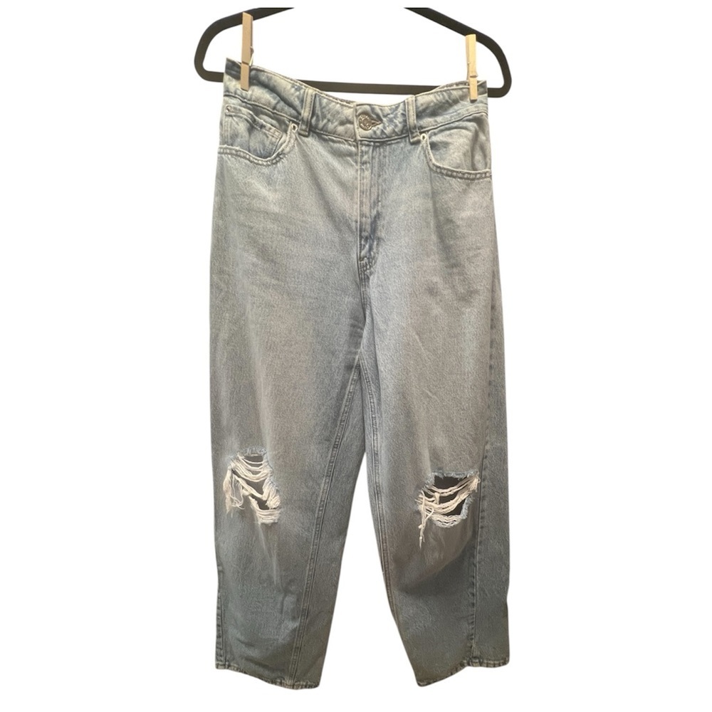 GARAGE Distressed Light Blue Denim Jeans- Size 7/28
